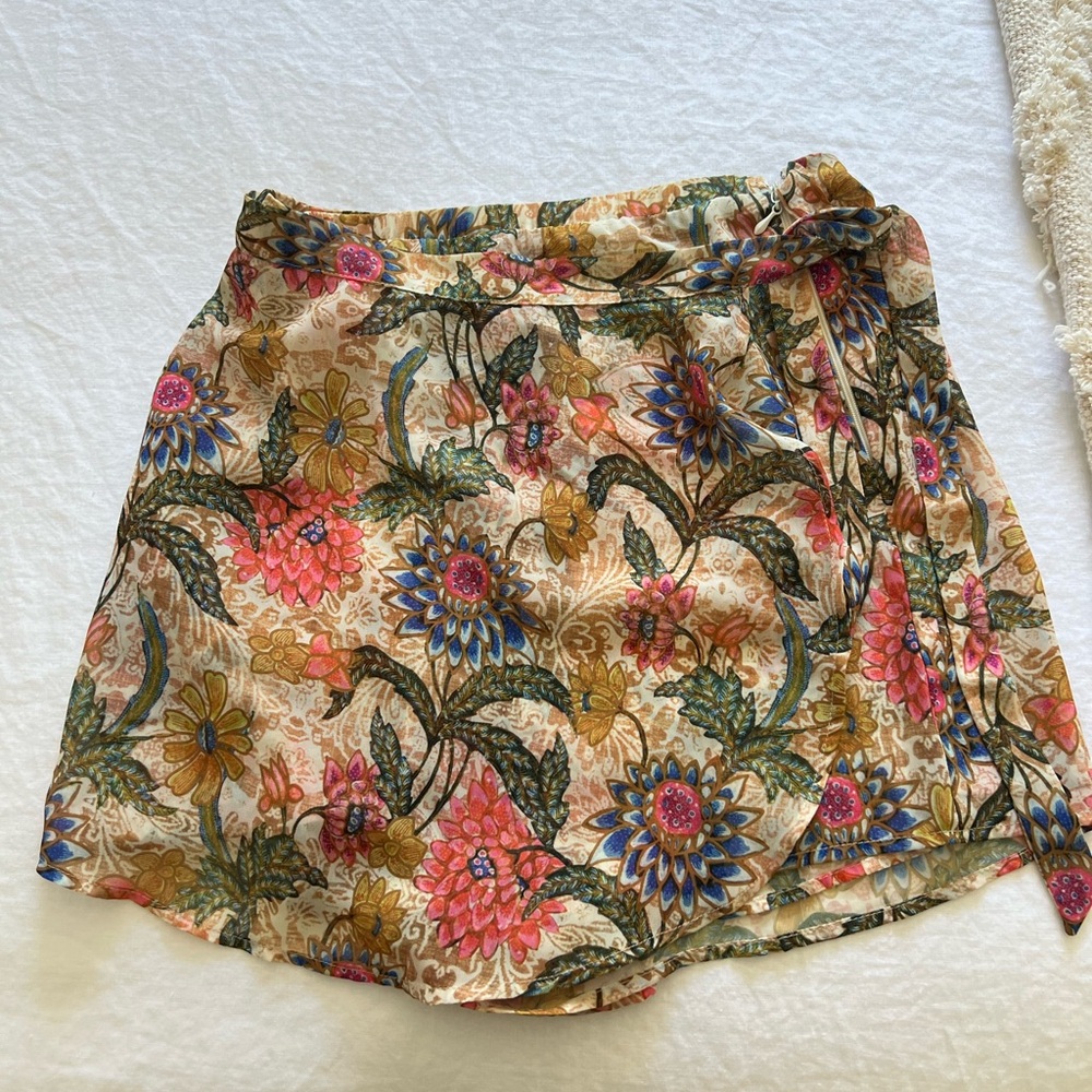 Show Me Your MuMu Floral Wrap Skort